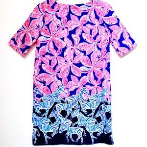 NWOT Lilly Pulitzer Girls Little Lilah Dress with Flowers and Zebras XL (12-14)